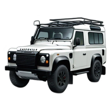 landrover defender black sticker