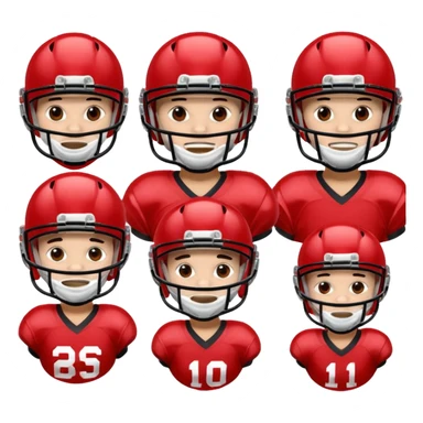 college football players helmets red  sticker