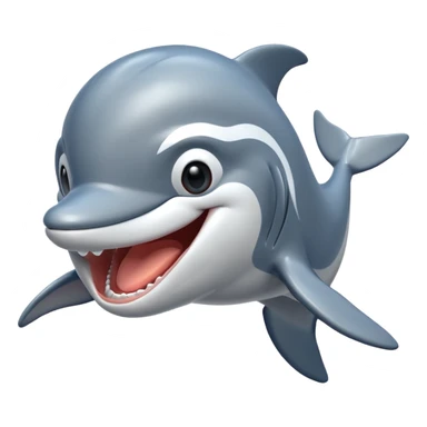 laughing dolphin sticker
