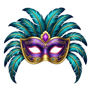 Venetian Carnival Mask sticker