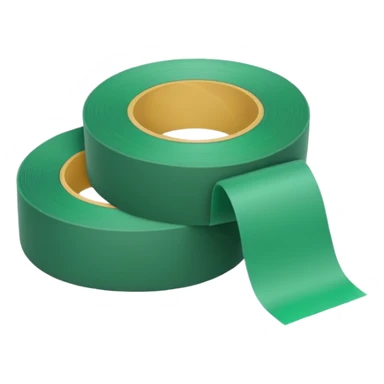 make warm light Green wide tape rolling on the floor sticker