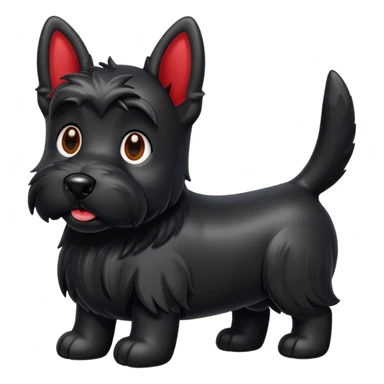Scottie dog emoji sticker
