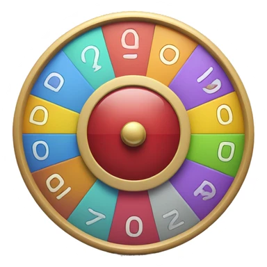Simple wheel of fortune with only six colors and a pointer no text  sticker