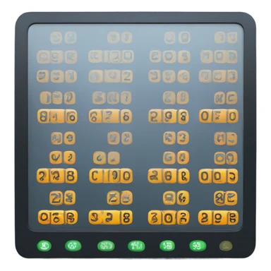 A digital screen showing carb count. sticker