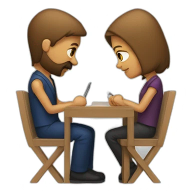 point d'interrogation qui est futuriste avec des forme geometrique sticker