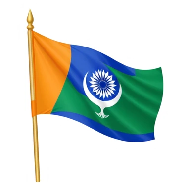 Akhand Bharat flag sticker