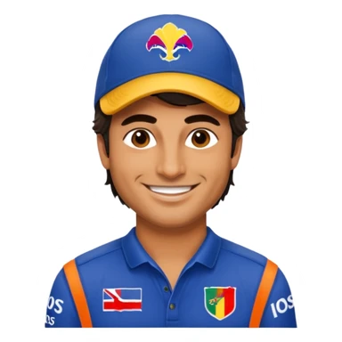 Carlos Sainz, red bull  F1 driver. not wear a hat. sticker