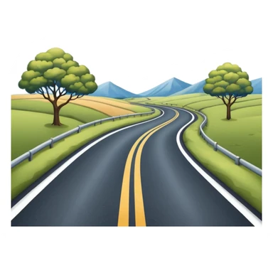 country sky background with road going into the distance sticker