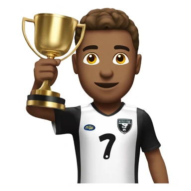 Derby county football club player holding trophy uk sticker