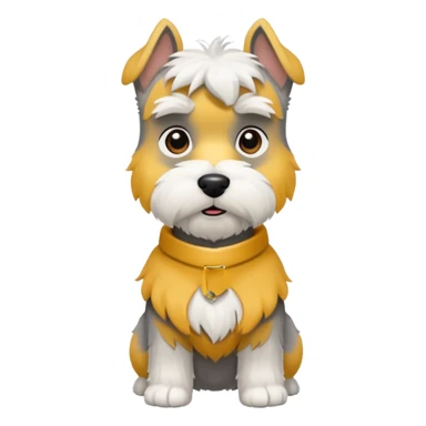 schnauzerwhite mini schnauzer sticker