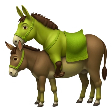 Shrek petting Donkeys butt sticker