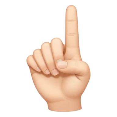 hand making an L shape with a finger and thumb  sticker