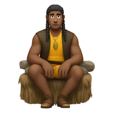 AMAN IS SITTING IN UNNIN BUFFALOW WTHTENSIO EXPESSIONS  sticker