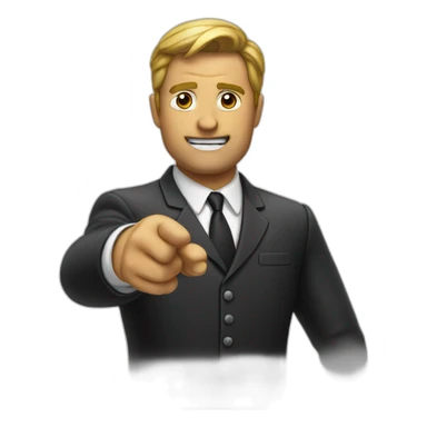 boss pointing at you sticker