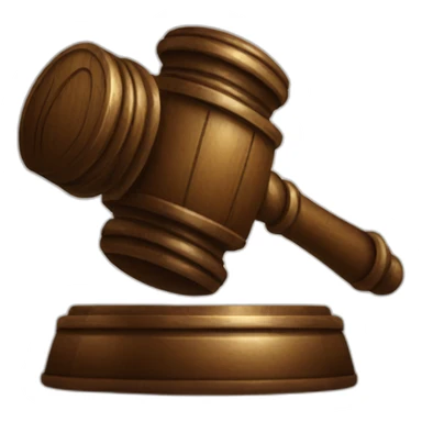 judge's gavel sticker