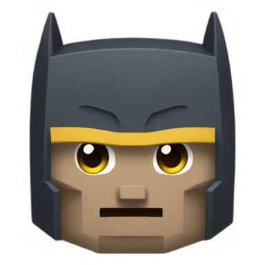 Batman on minecraft bloc sticker
