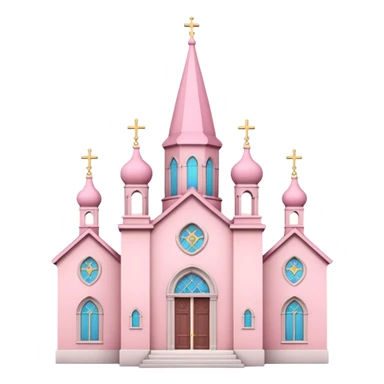Pink church of love sticker