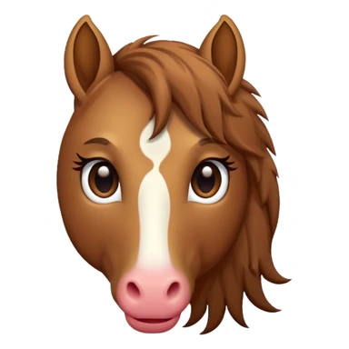 Caballo ojos de corazón  sticker