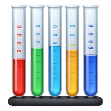 Labels texts on test tubes. sticker