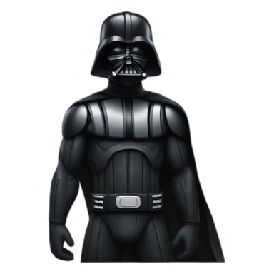 Dark vader muscles sticker