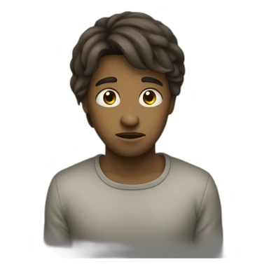 Triste et pensif sticker