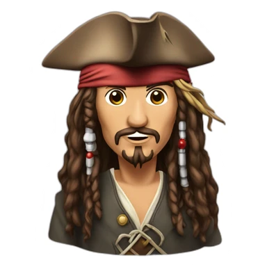 jack sparrow on computer sticker