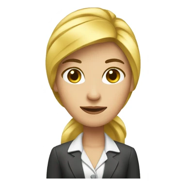 Business marketing girl sticker