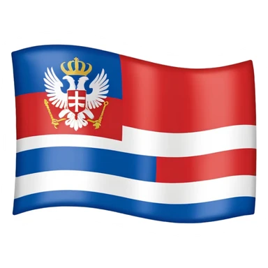 make me a emoji with serbian empire a  flag from 1914 sticker