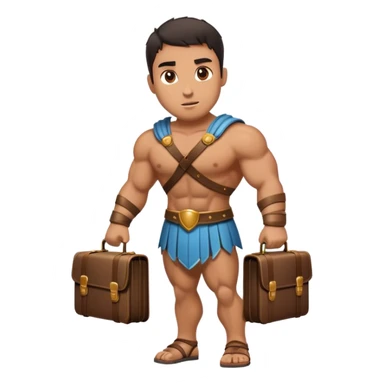 Gladiator carting a brief case sticker