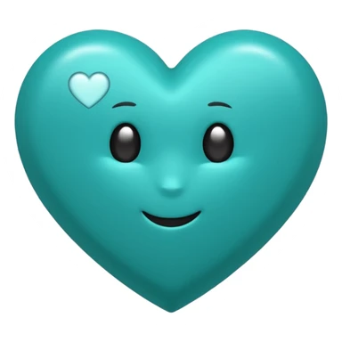 Teal heart with 'you rock!'  sticker