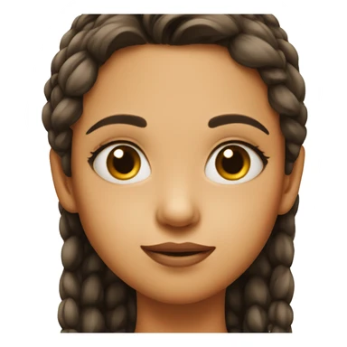 Girl side eye sticker