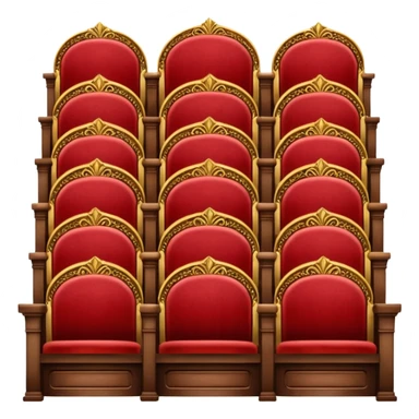theater chorus seats sticker