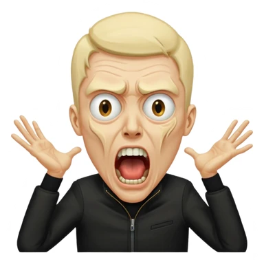 FAI LO STESSO UOMO CON LA GIACCA NERA (LA PRIMA IMMAGINE A SINITRA DELL ULTIMA RAPPRESENTAZIONE) CHE URLA DA DOLORE TIPO URLO DI MUNCH sticker