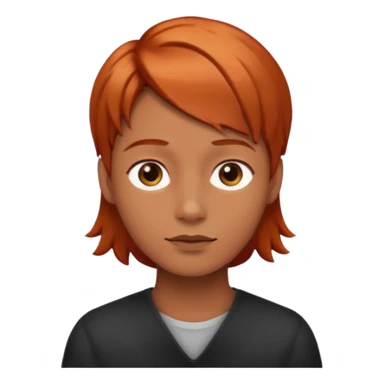 Persona lacia cobriza sticker