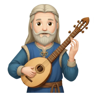 medieval bard sticker