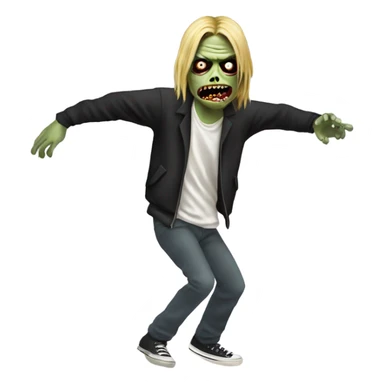 kurt cobain zombie dancing sticker