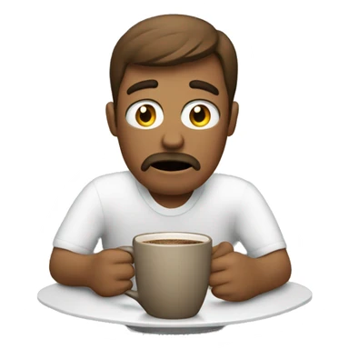 coffee with stressed writer sticker