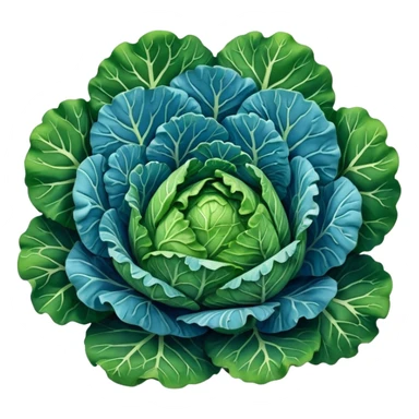 blue Savoy cabbage sticker