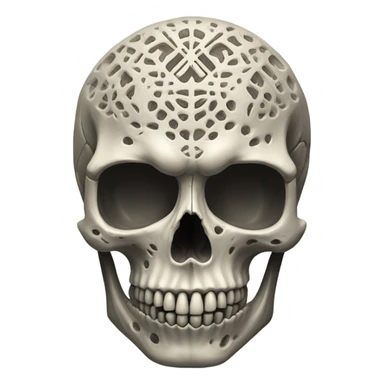 Sketchy cursed skull  sticker