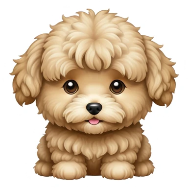 Beige maltipoo  sticker