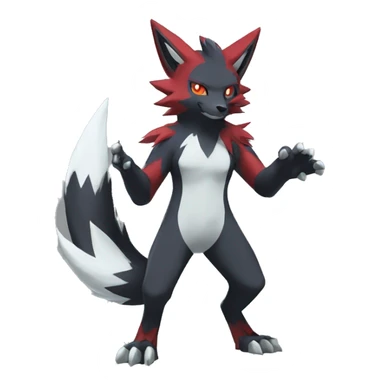 Litten-Zoroark-Zangoose-Mightyena-Zorua full body sticker