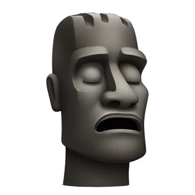 Moai who vomits sticker