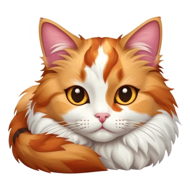 the cat is lying sticker