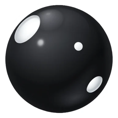 Black ball with text Control panicov sticker