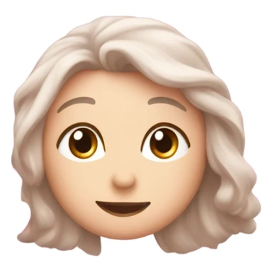 “😙” with cute sparkly light-pink hearts around it sticker