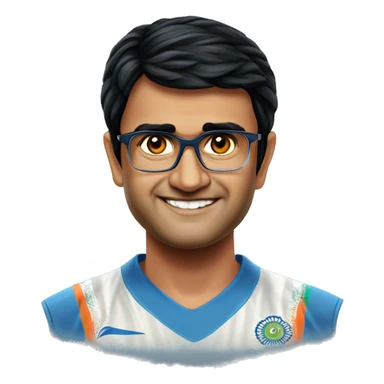indian cricket player sourav ganguly sticker