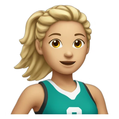 Volleyball girl sticker