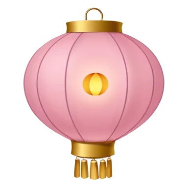 light pink chinese lantern sticker