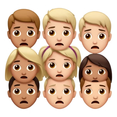 Anxious
 Irritated
 Confused
 Unsure
 Hopeful
Neutral (slightly cautious)
 (Excited → Confused) in cute  human forms sticker