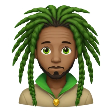 Make it a black guy with green ears and dreads  sticker